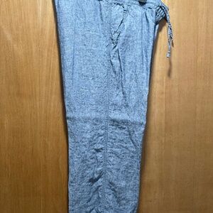 Cropped linen pants